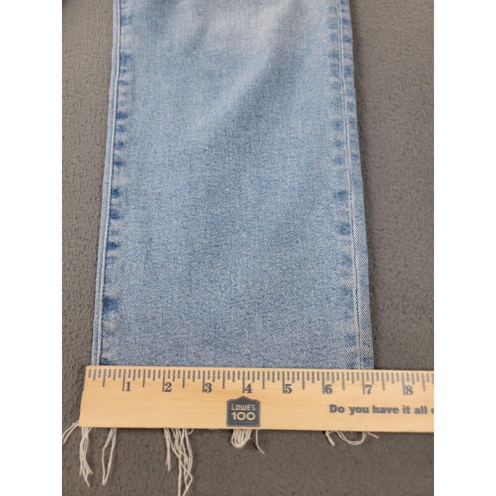 J.Crew Jeans‎ Womens 30x31 Light Wash Essential Straight Raw Hem Stretch CD679 - Picture 4 of 12